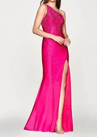Faviana - Women's One Shoulder Gown