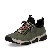 RIEKER Women's Flexible Shoes in green combination - women's sneaker