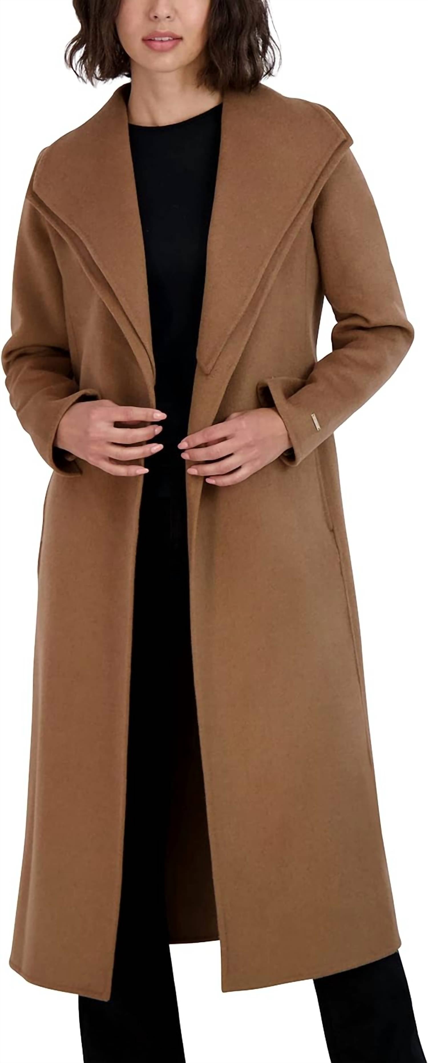 Maxi Double Face Belted Wrap Coat