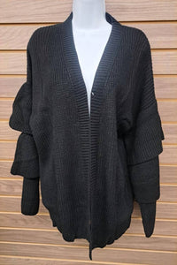 Mustard Seed - Women's Tiered Ruffle Sleeve Sweater