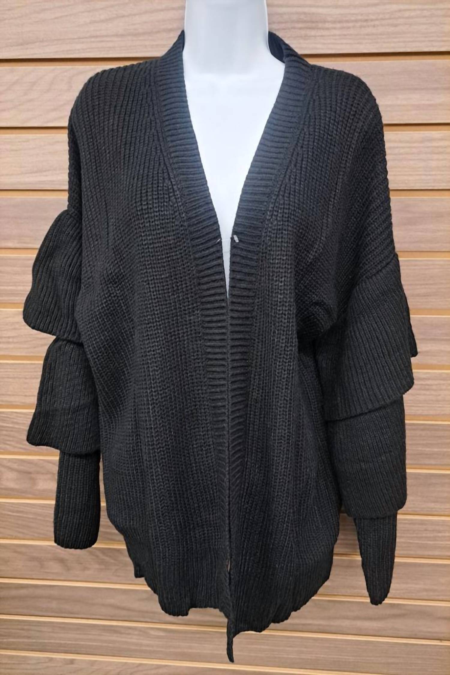 Mustard Seed - Women's Tiered Ruffle Sleeve Sweater