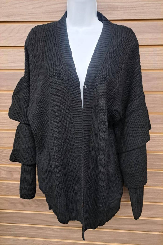 Mustard Seed - Women's Tiered Ruffle Sleeve Sweater