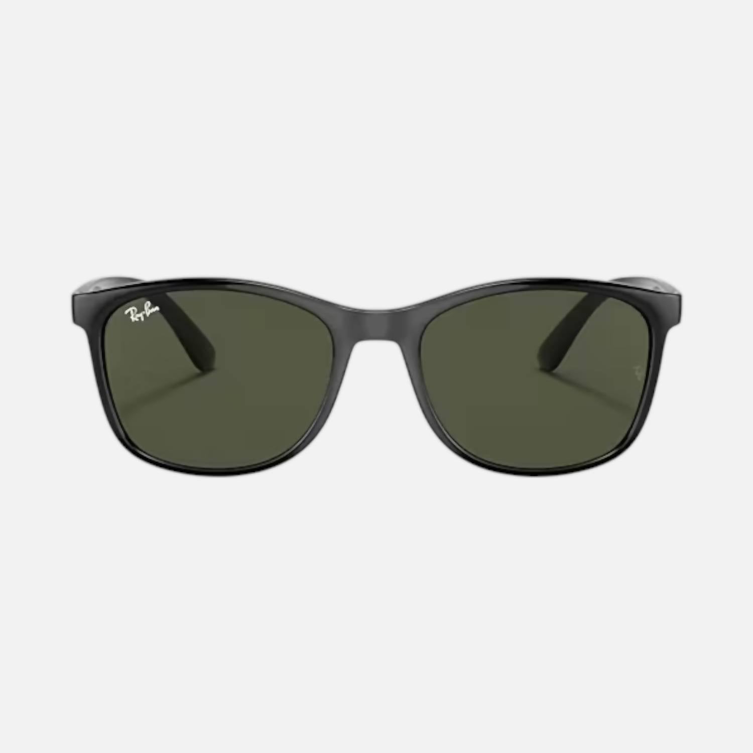 Ray Ban - Men's Square Sunglasses Polished Black Nylon Frame