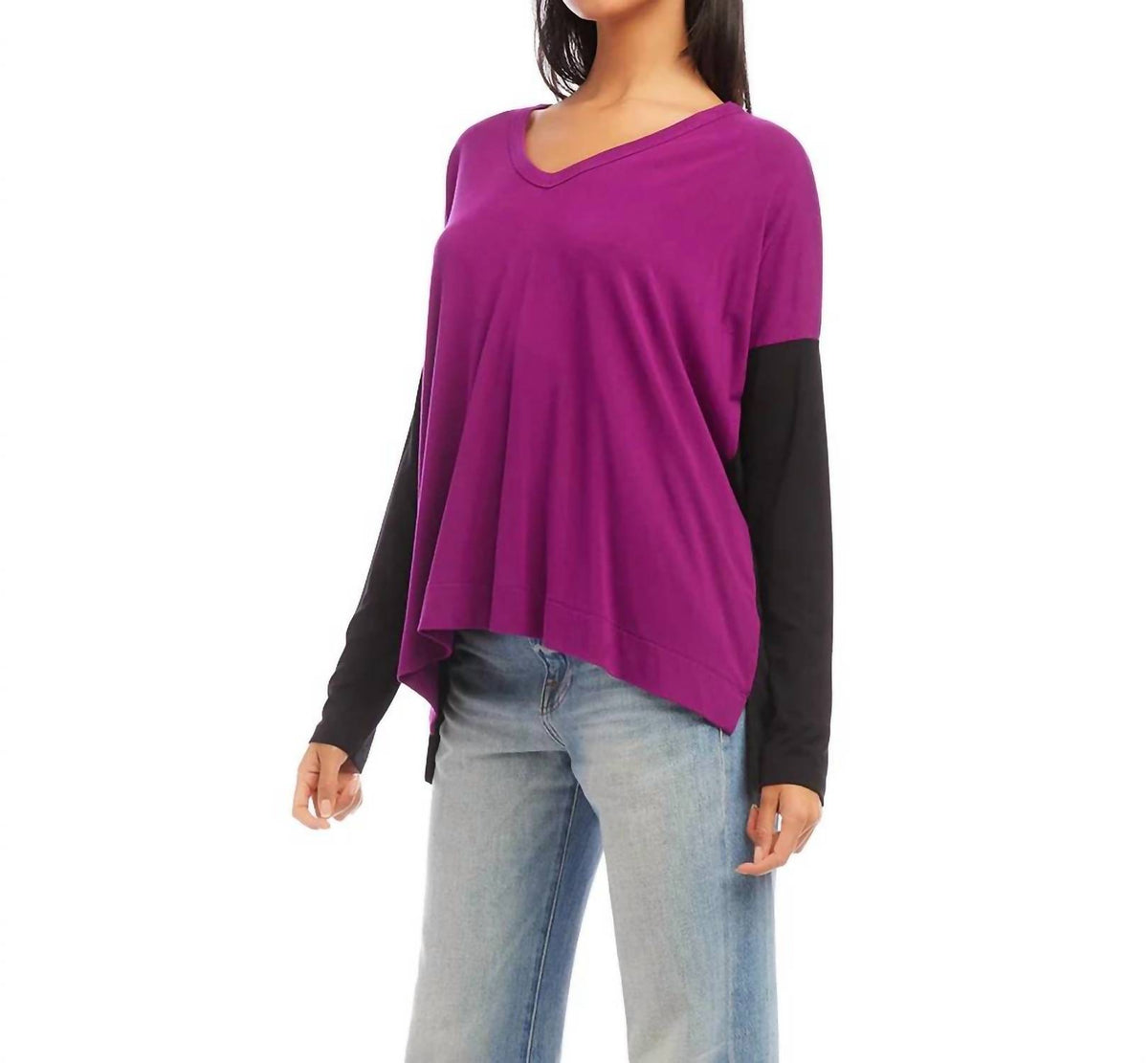 Karen Kane - Maggie Colorblock V-neck Top