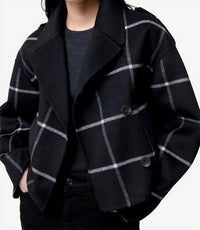 Vanessabruno - Beran Oversized Check Pattern Jacket