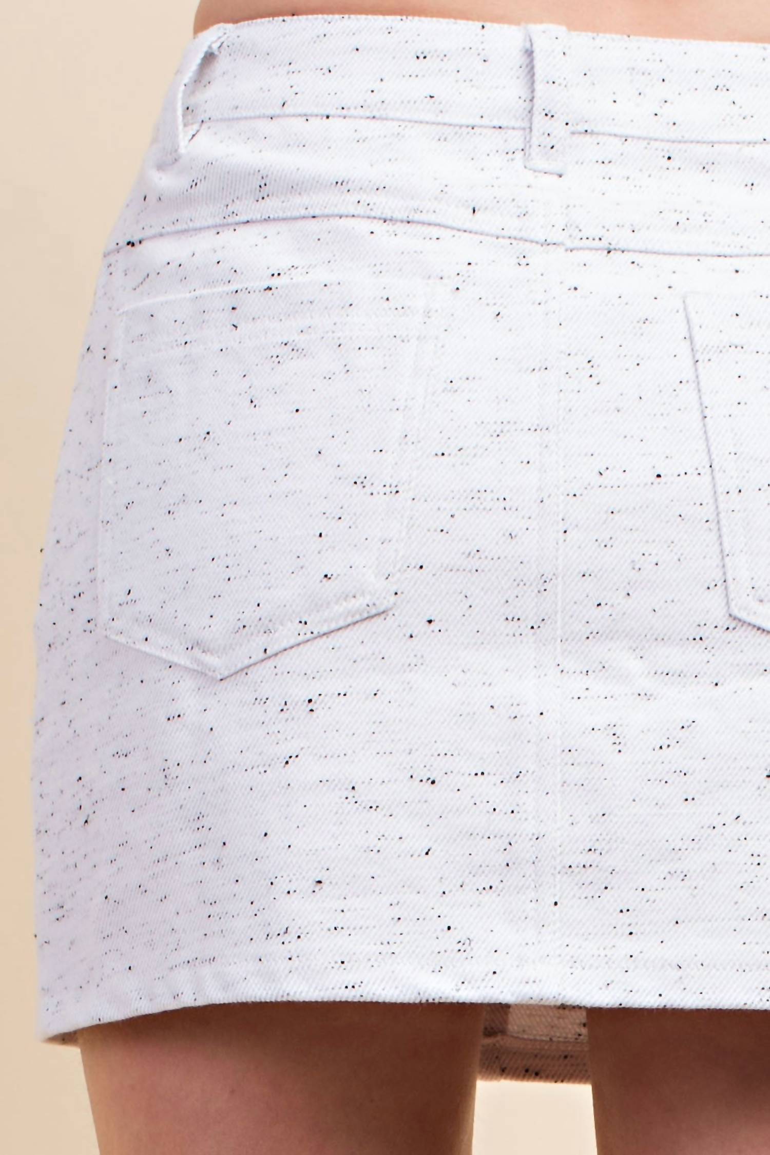 Honey Punch - Heathered Denim Mini Skirt