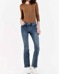Jax Mid Rise Bootcut Jeans - Silverdale