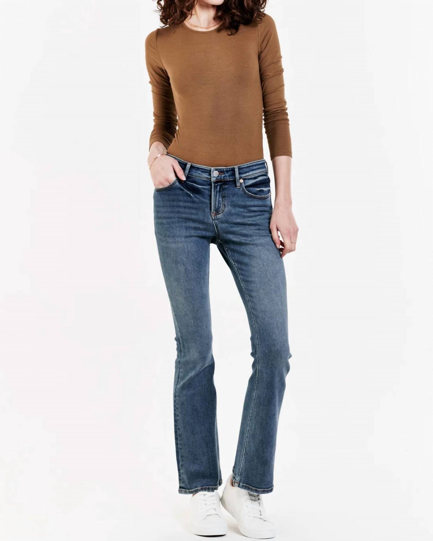 Jax Mid Rise Bootcut Jeans - Silverdale
