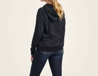 ARIAT Women's Animal Instincts Crew Sweatshirt in black - women's top - detail view