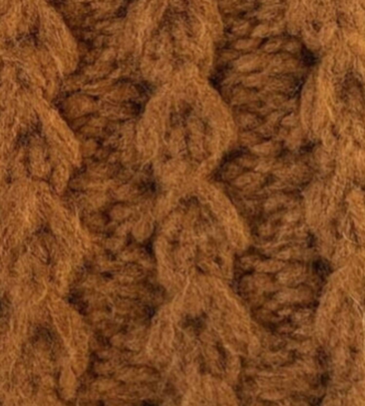 M.PATMOS Women's Jay Cashmere Beanie in cinnamon - women's hat - detail view