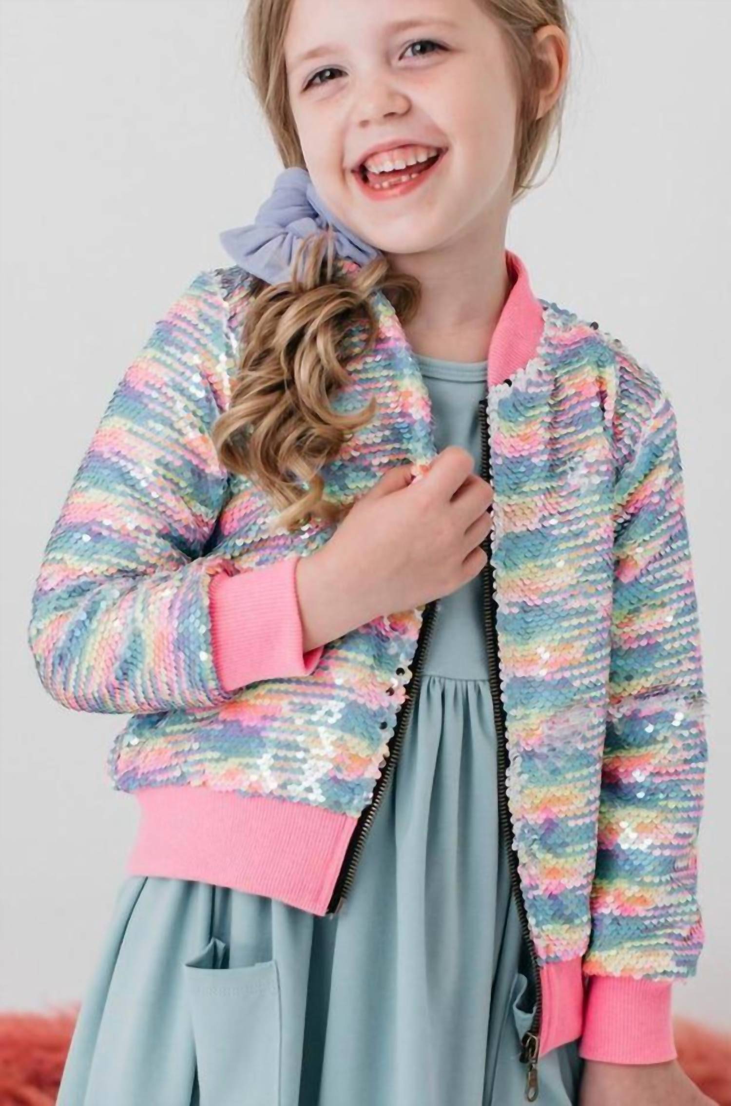 Mila & Rose - Girl's Long Sleeve Sequin Jacket
