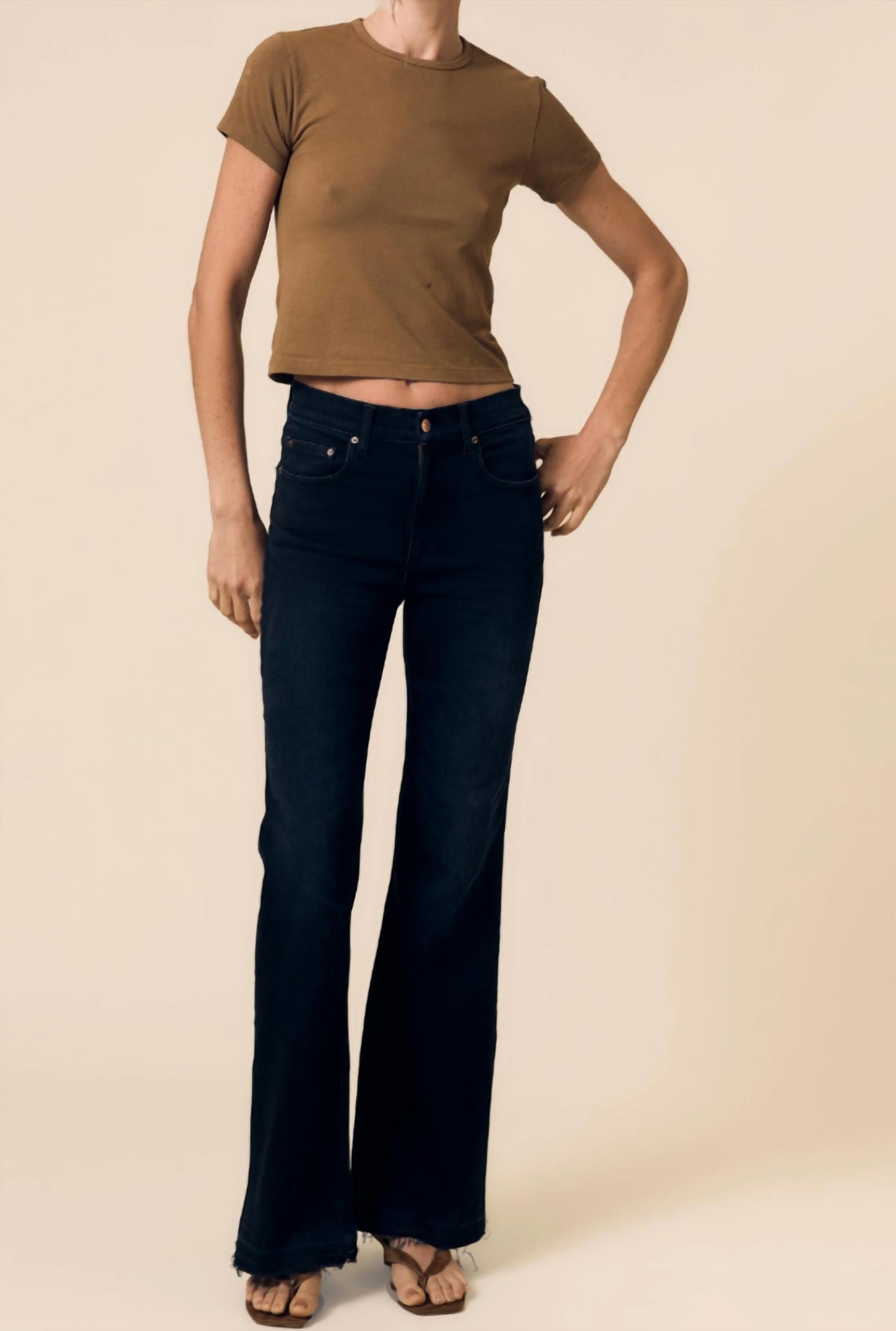 Le Jean Baby Bootcut Jeans in milo - women's jeans