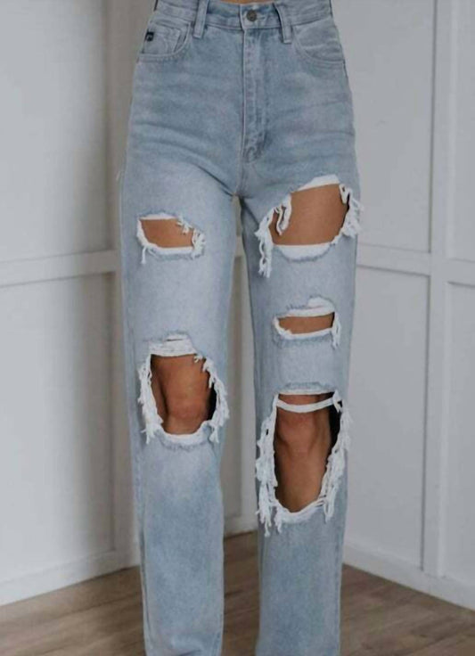 Calvin Klein - High Rise Distressed Jeans