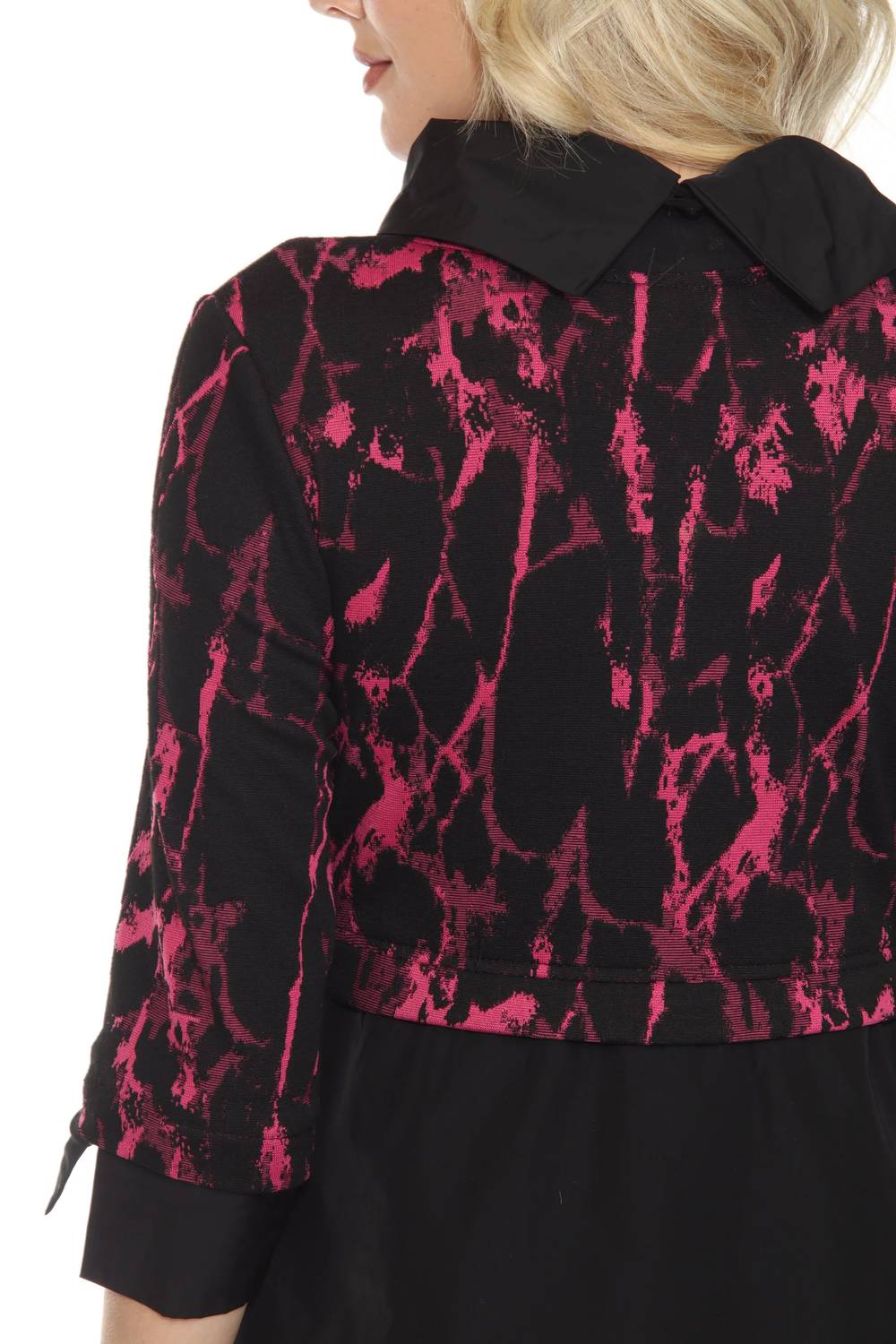Joseph Ribkoff - Abstract Print Cowl Neck Cocoon Dress