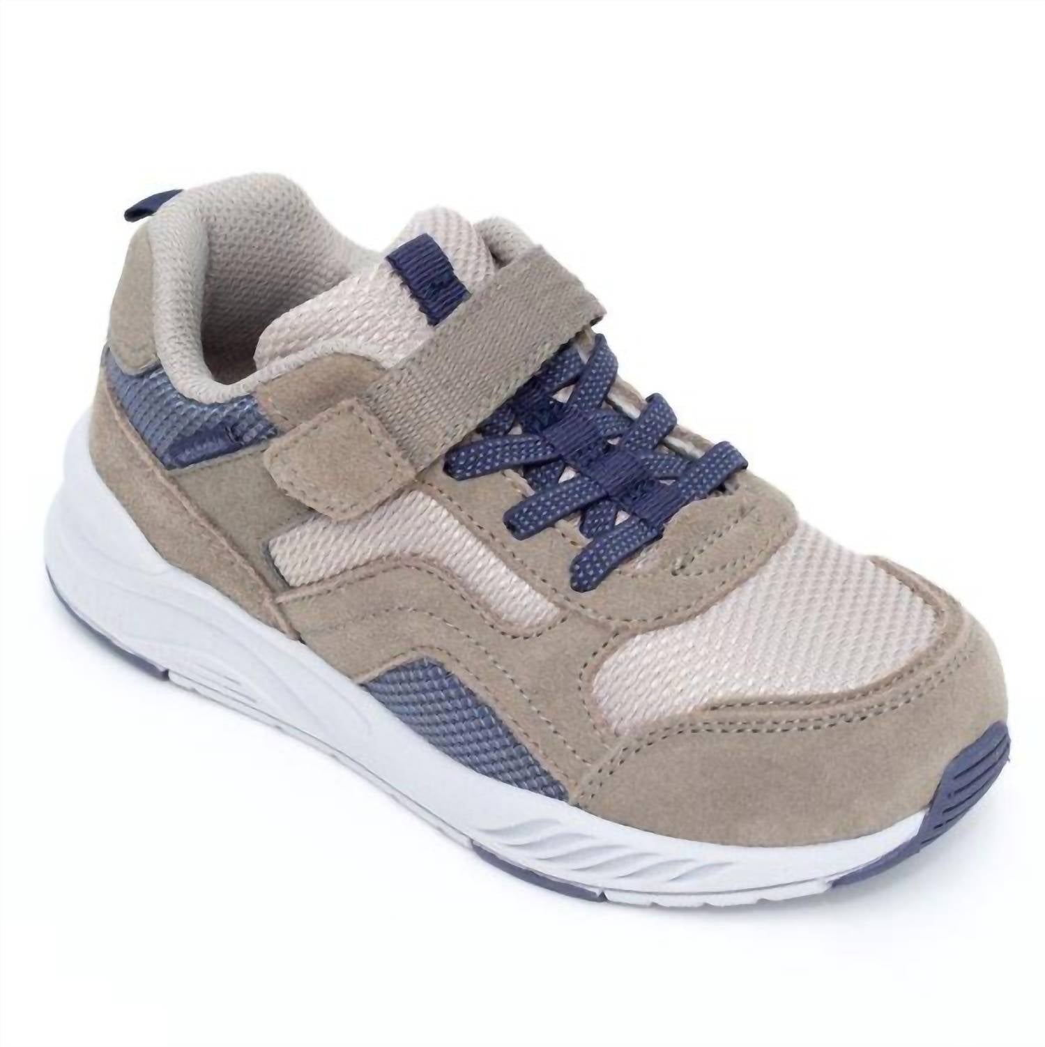 Stride Rite Little Kid's Made2play Brighton Sneaker in taupe - kids' sneaker