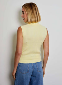 Design History - Button Front Sleeveless Sweater