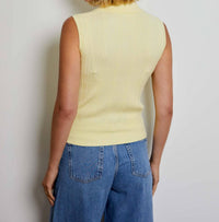 Design History - Button Front Sleeveless Sweater