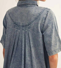 Jodifl - All Of Me Short Sleeves Denim Dress
