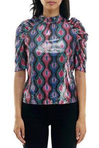 Nicole Miller - All Over Sequin Top