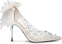 Betsey Johnson - Women's Esmy Pearl Clear Pumps