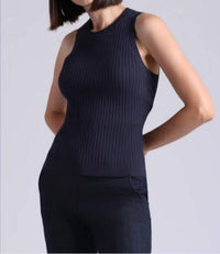 Minnie Rose - Viscose Ribbed Pointelle Tank