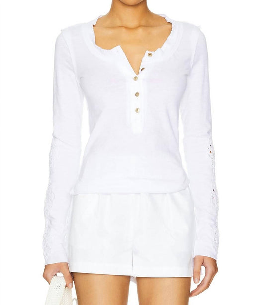 Free People - Our Song Henley Cuff Top