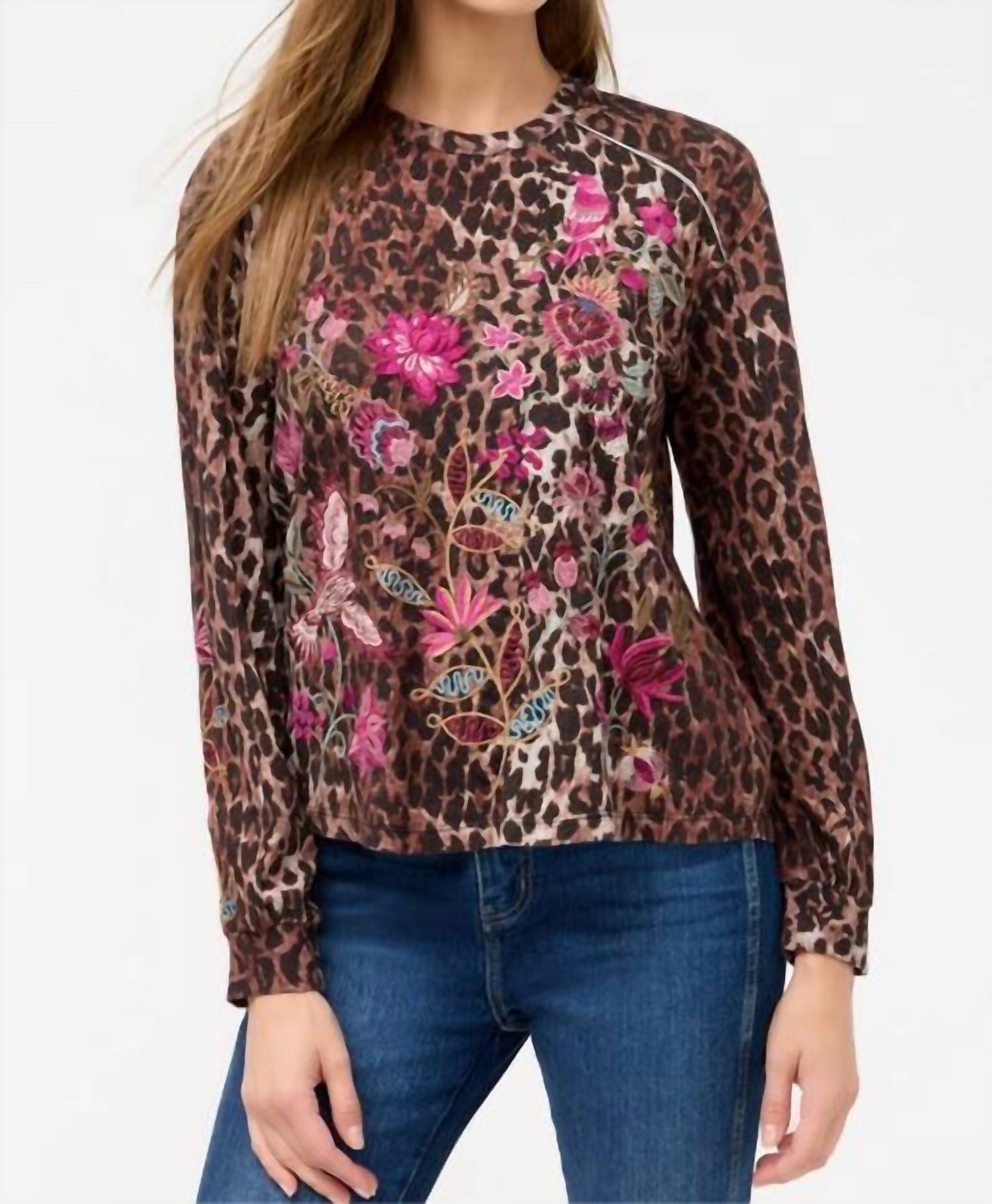 Johnny Was - PENELLOPE SEAMED SLEEVE T‑SHIRT