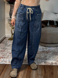 Bluivy - Lizzy Denim Barrel Pull-on Jeans