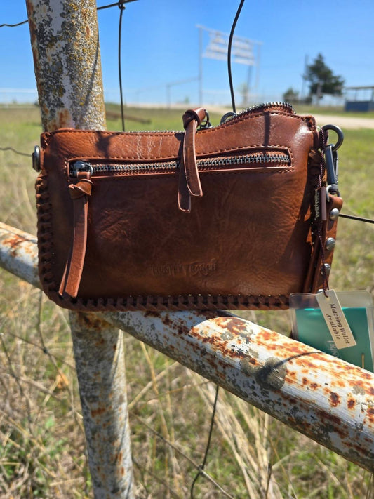 Trinity Ranch - Women's Tooled Leather Wristlet