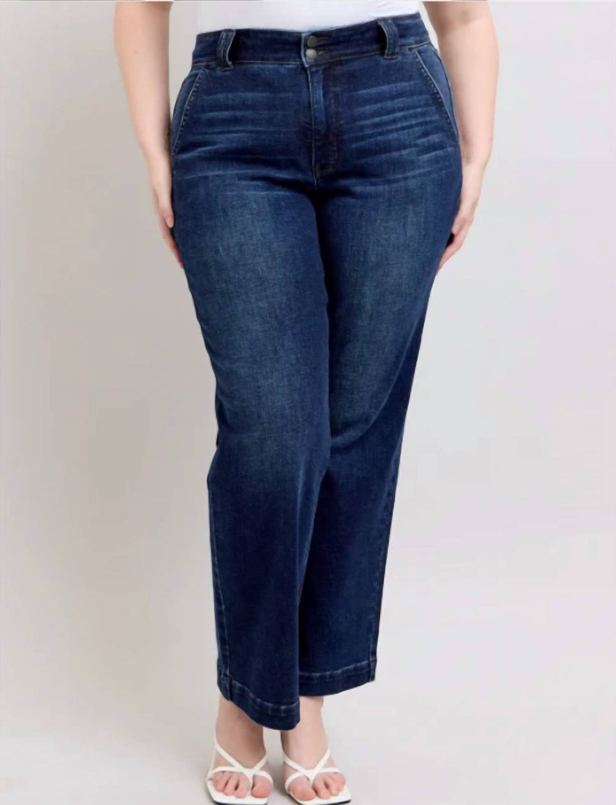 Judy Blue - Women's High Waist Wide Leg Jeans