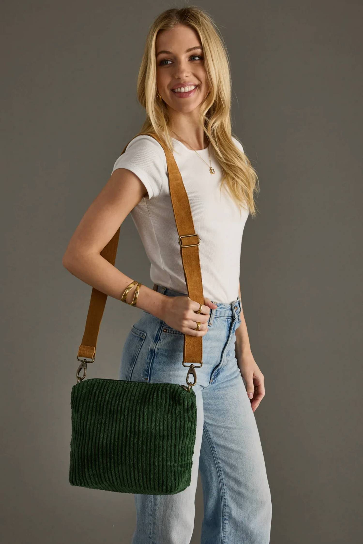 Panache - Women's Corduroy Crossbody Bag