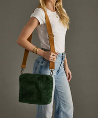 Panache - Women's Corduroy Crossbody Bag