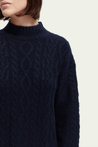 Scotch & Soda - Cable-knit Sweater Mini Dress