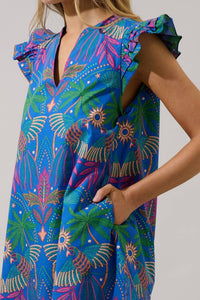Sugarlips - Yori Tropical Evalyn Ruffle Mini Dress