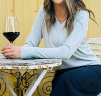 Pure Amici - Lurex V-neck