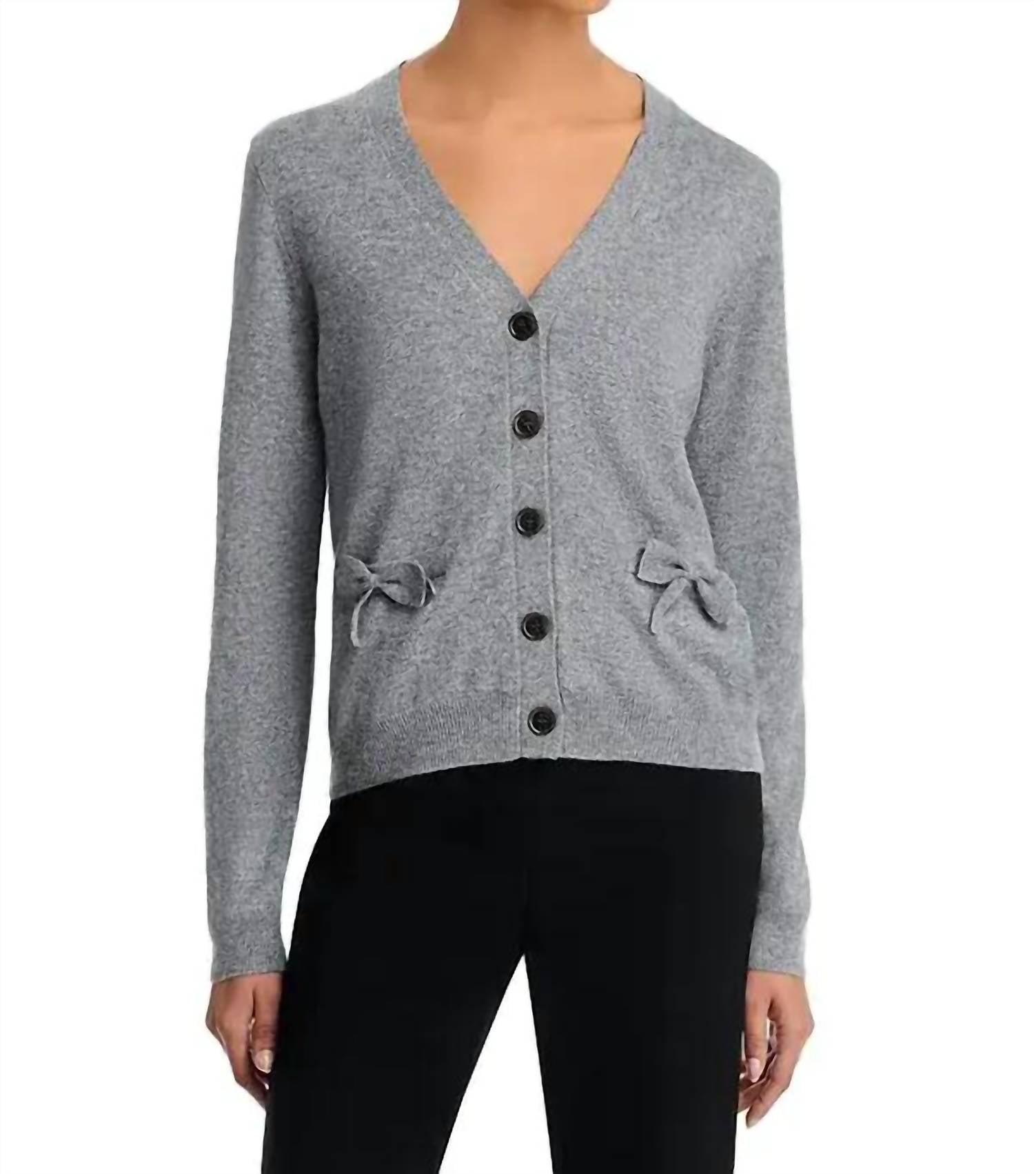 Jumper1234 - Bow Pocket Cardigan