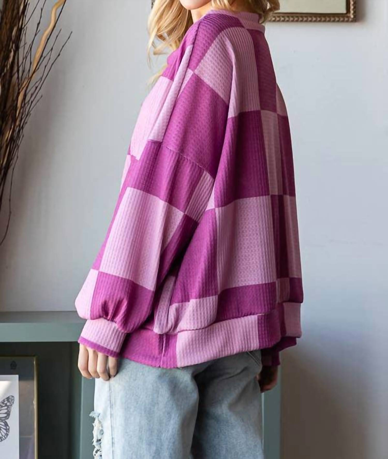 Hopely - Checkered Sweatshirt