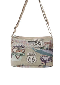 Route 66 - Women's Polyester Crossbody Bag