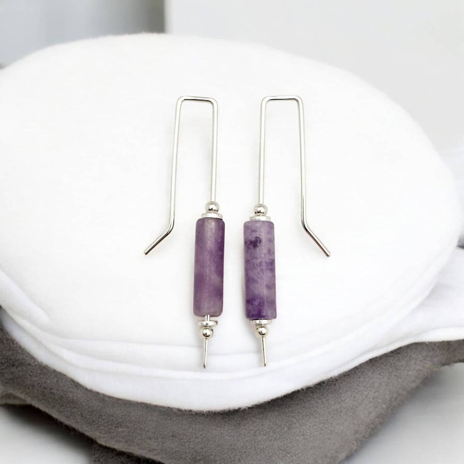 Bijou By Sam - Women's Long Bar Threaders Earrings