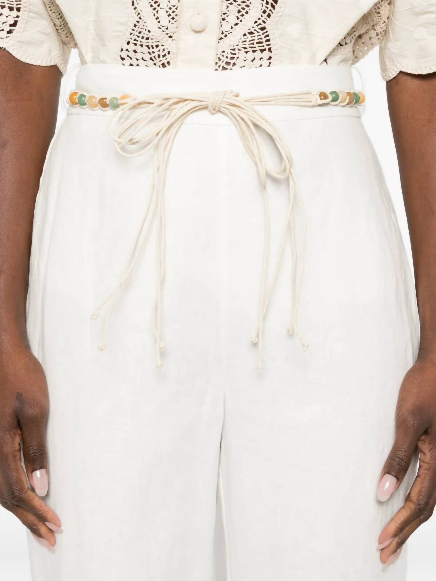 Zimmermann Wanderlust Flare Pants in ivory - women's pants - view 4
