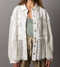 POL My Way Top in ivory - women's long sleeve top