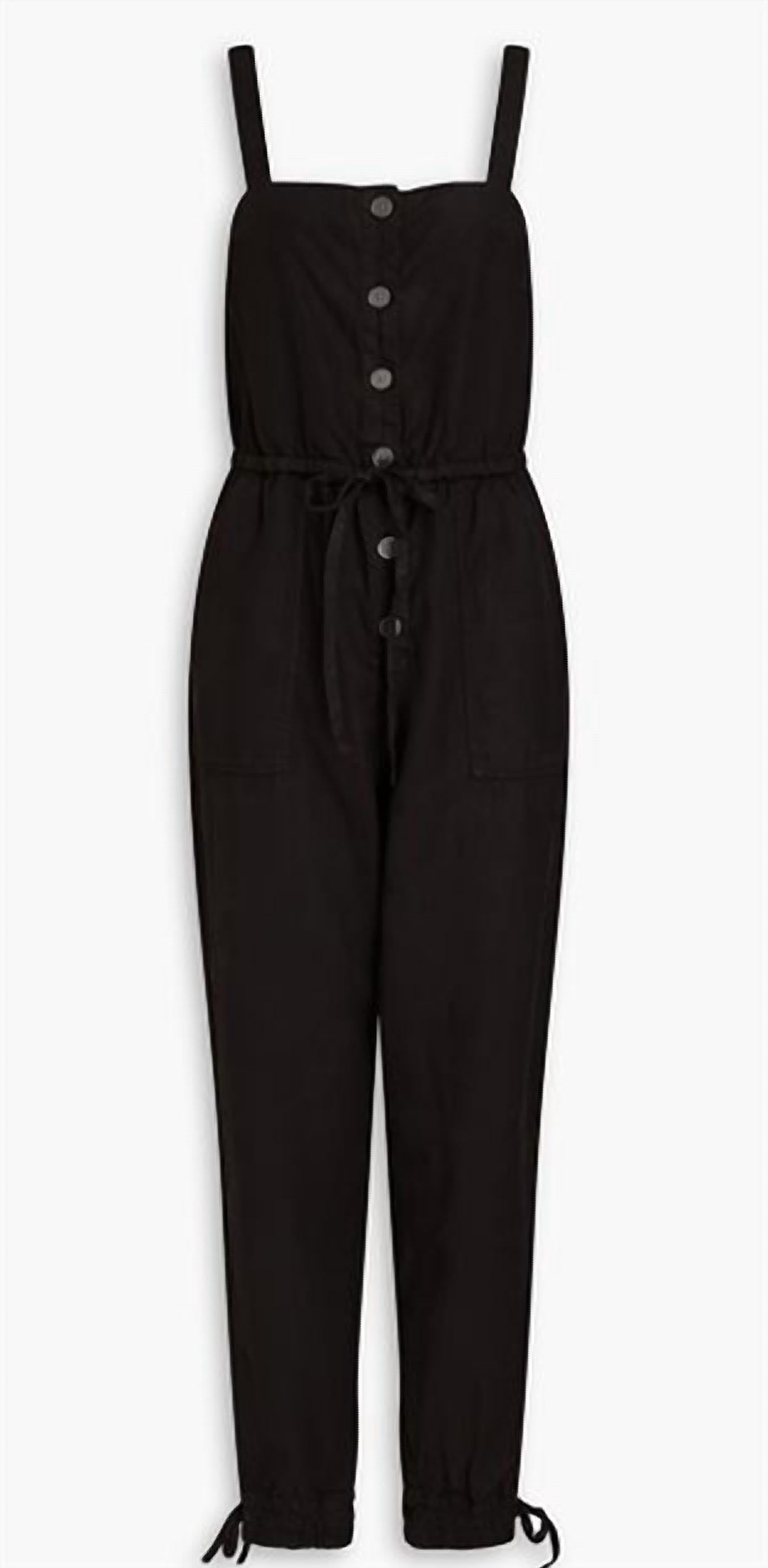 Alice + Olivia - Women Tiana Button Front Patch Pocket Jumpsuit