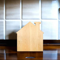 Creative Gifts International - House Shaped Pine Wood Board - 13" x 14"