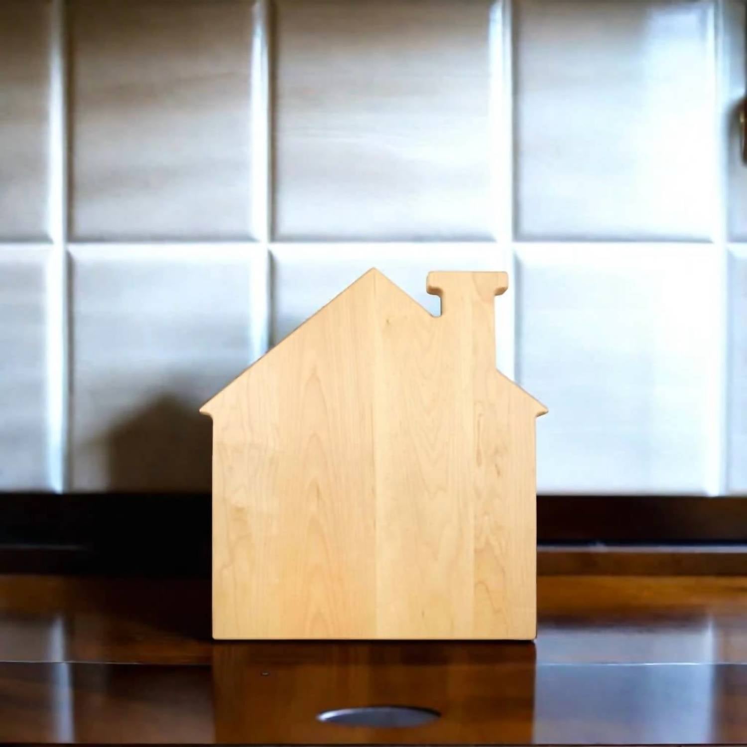 Creative Gifts International - House Shaped Pine Wood Board - 13" x 14"