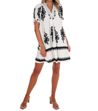 Umgee - Summer Story Print Mini Dress