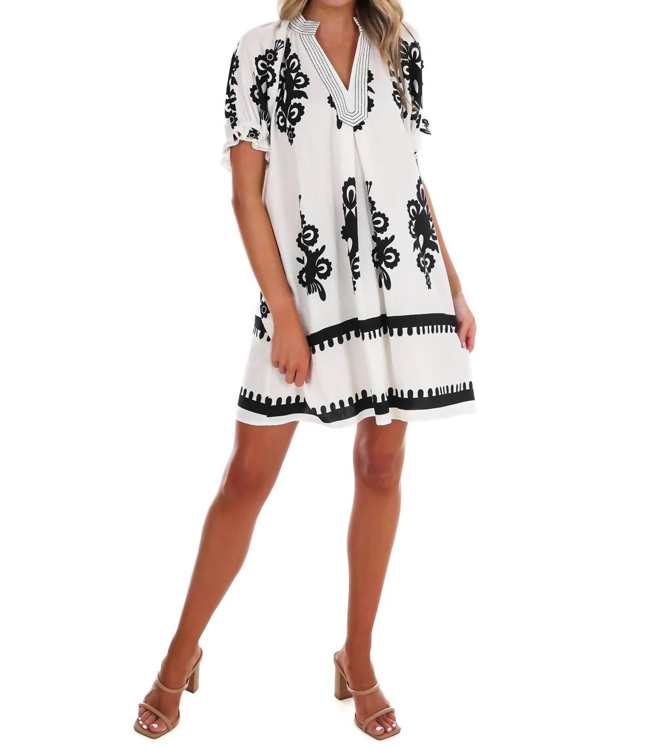 Umgee - Summer Story Print Mini Dress