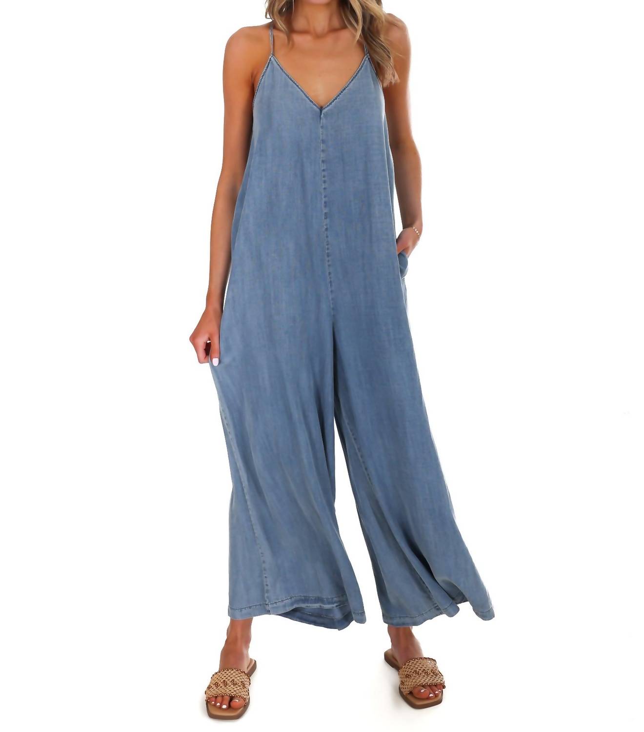 Mustard Seed - Women's All Joy V Neck Jumpsuit