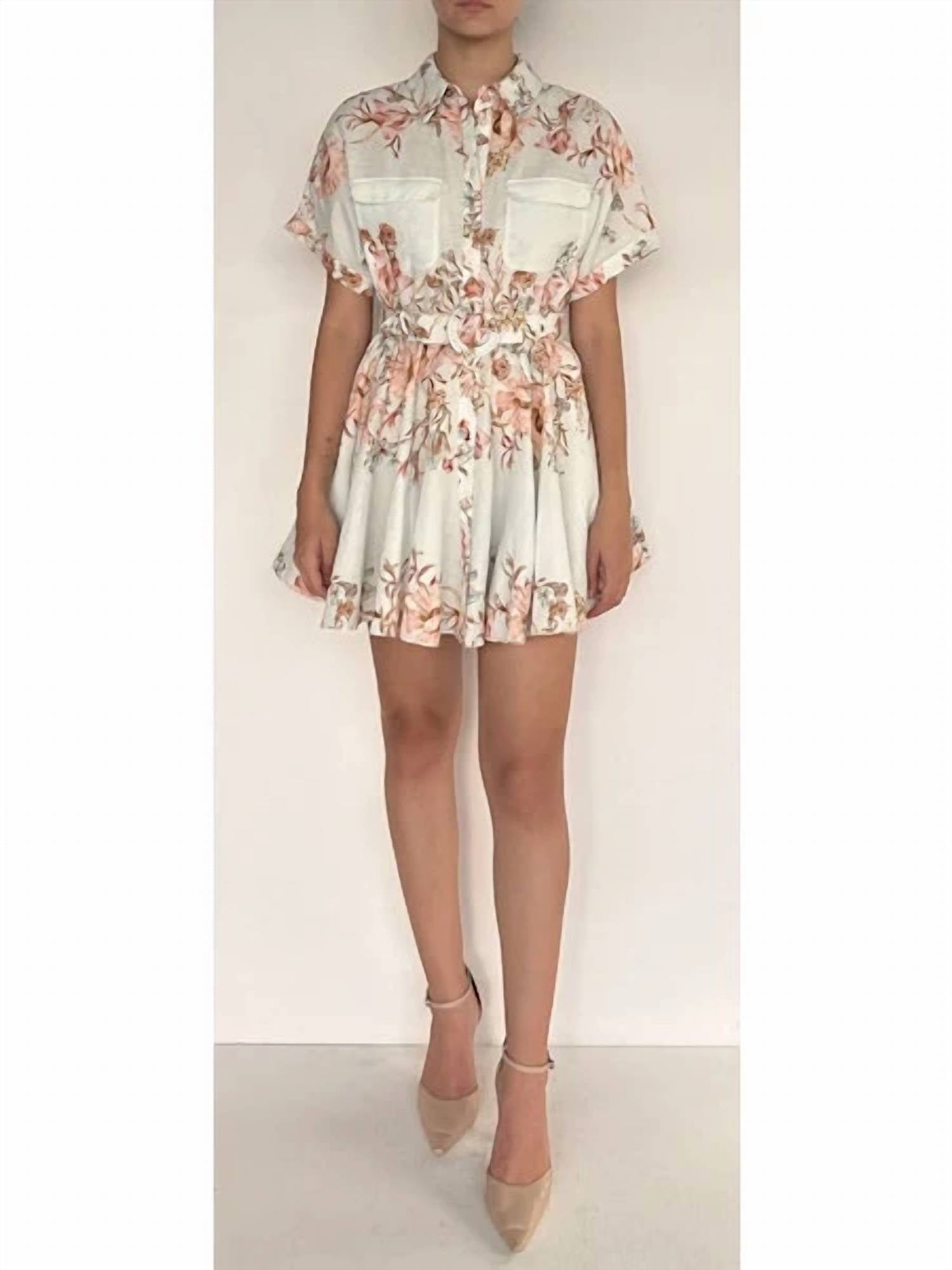 Hemant & Nandita - Short Dress with Buckle Belt