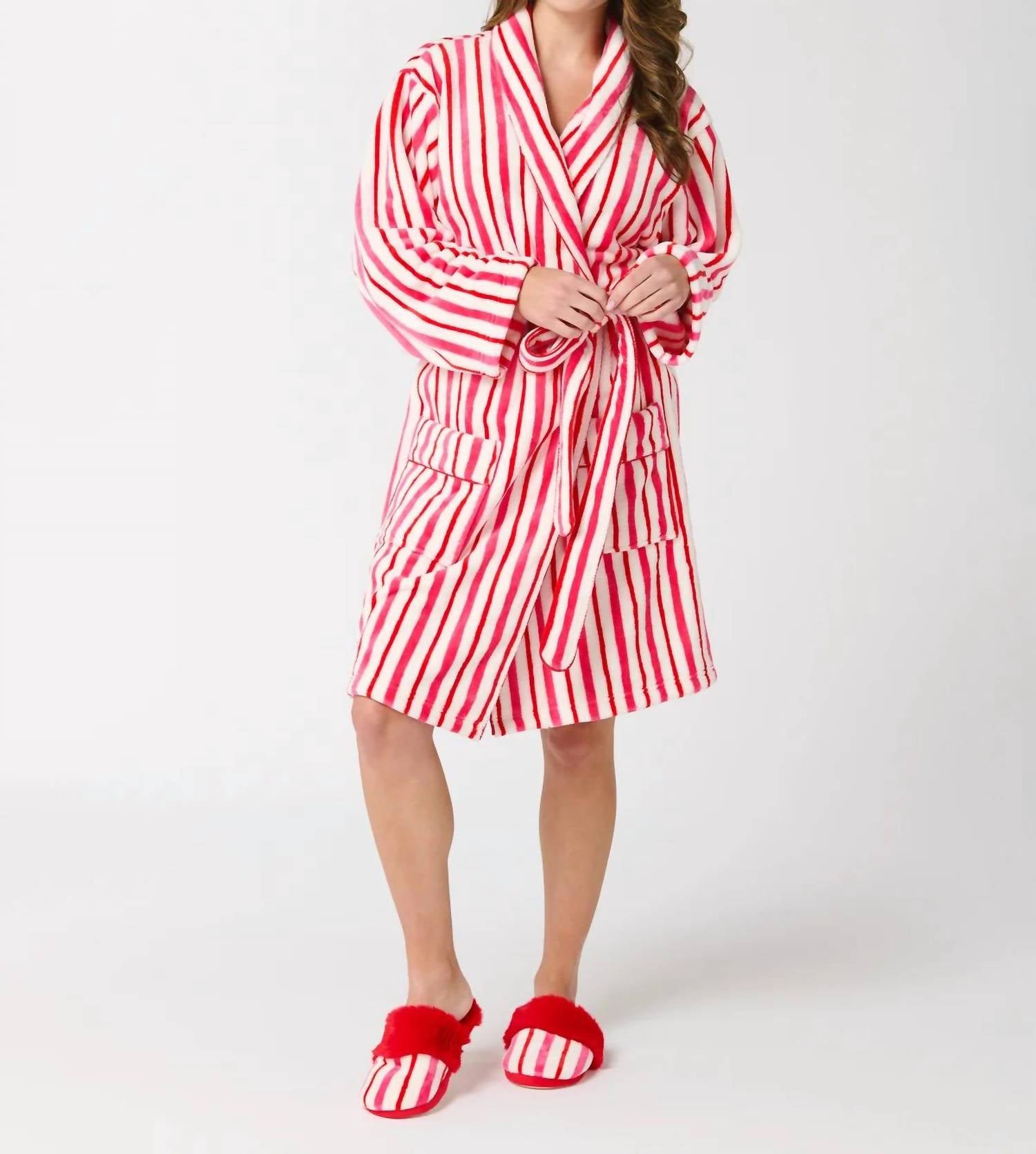 Shiraleah - Candy Striped Bathrobe