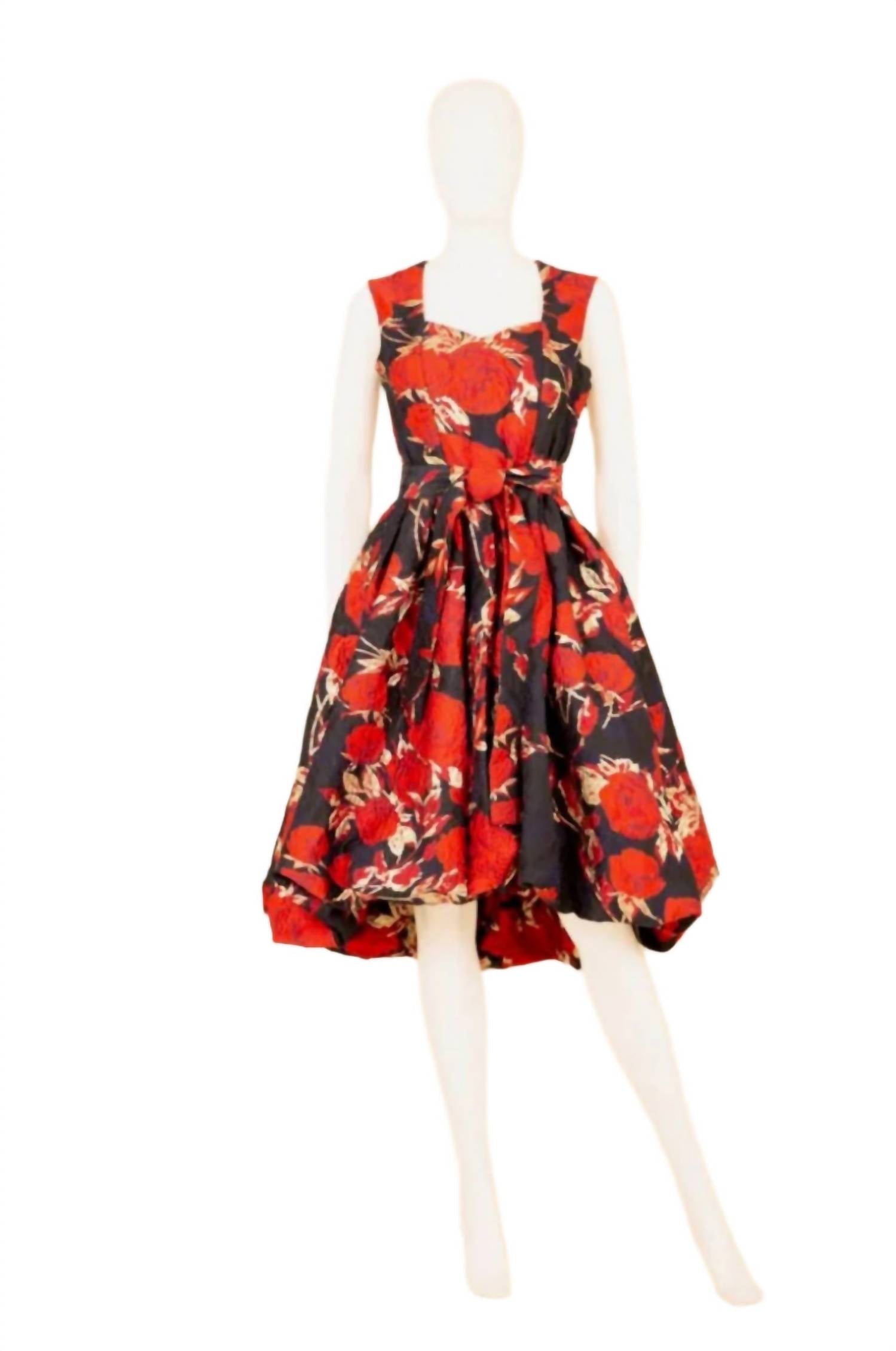Samuel Dong - Jacquard High-low Dress